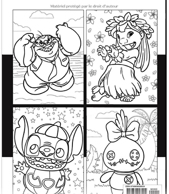 Lilo stitch coloring book kids drawing activity gift boys girls game art fun