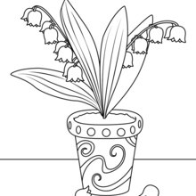 Lily of the valley coloring pages