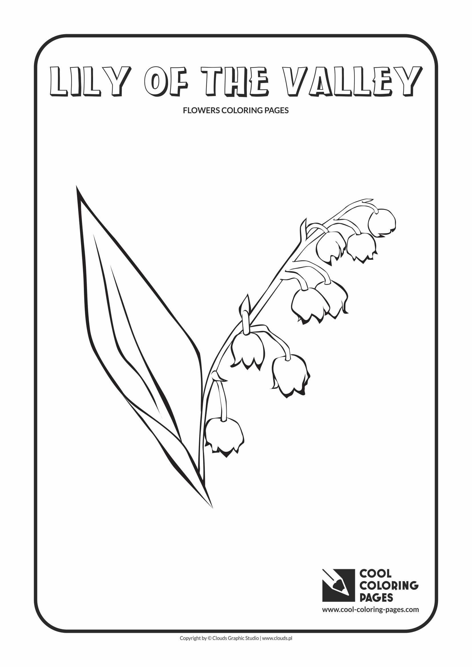 Cool coloring pages lily of the valley coloring page