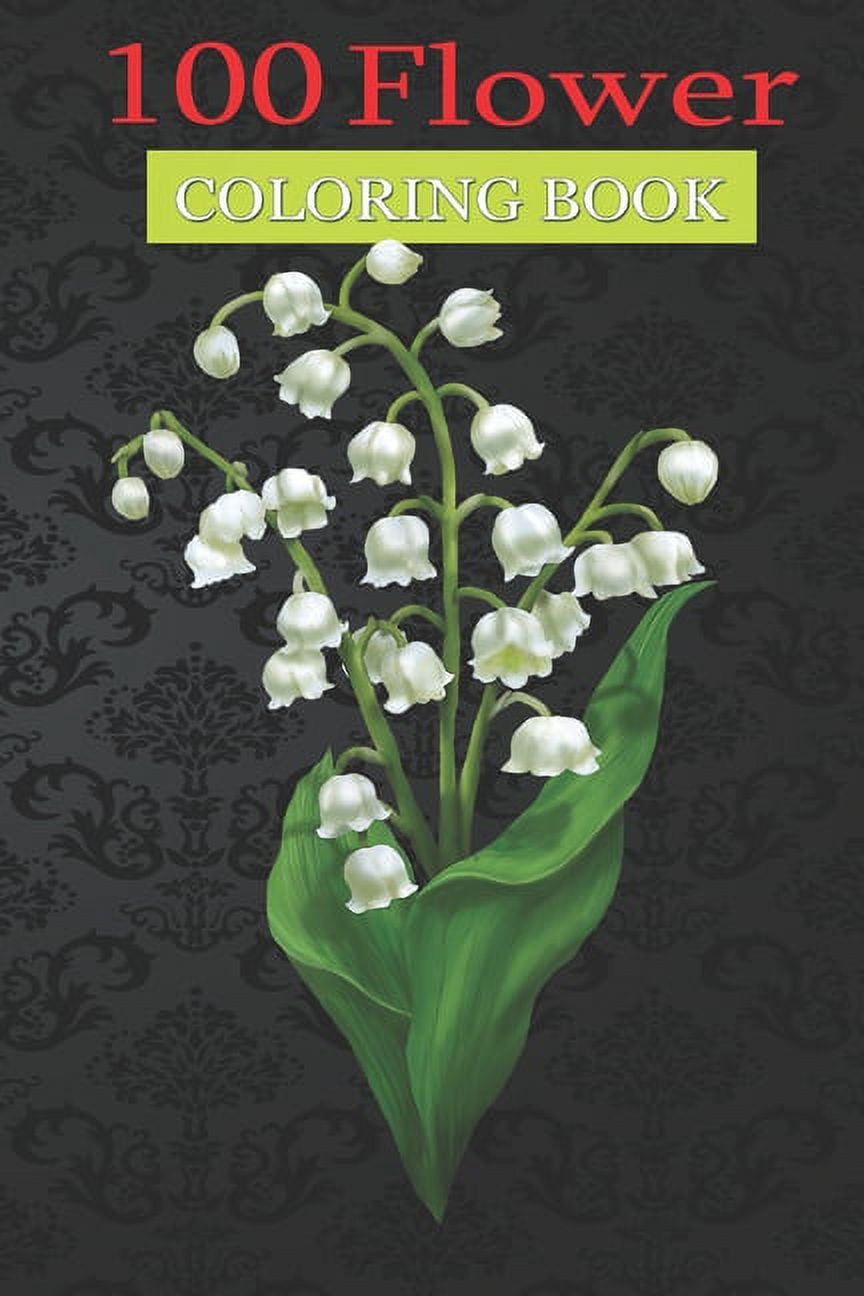 Flower coloring book white lily of the valley spring flower coloring book with bouquets wreaths swirls patterns decorations inspirational designs and much more paperback