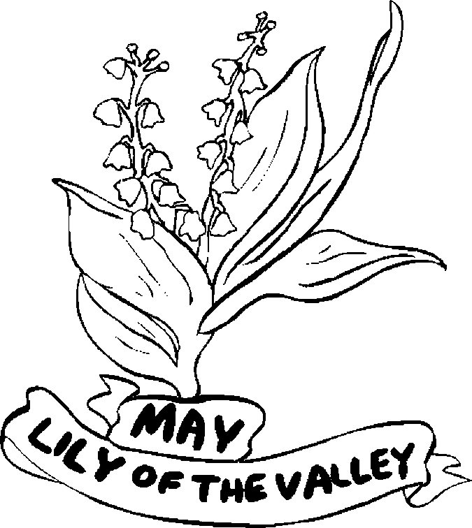 Best birthstone and flower coloring pages for kids