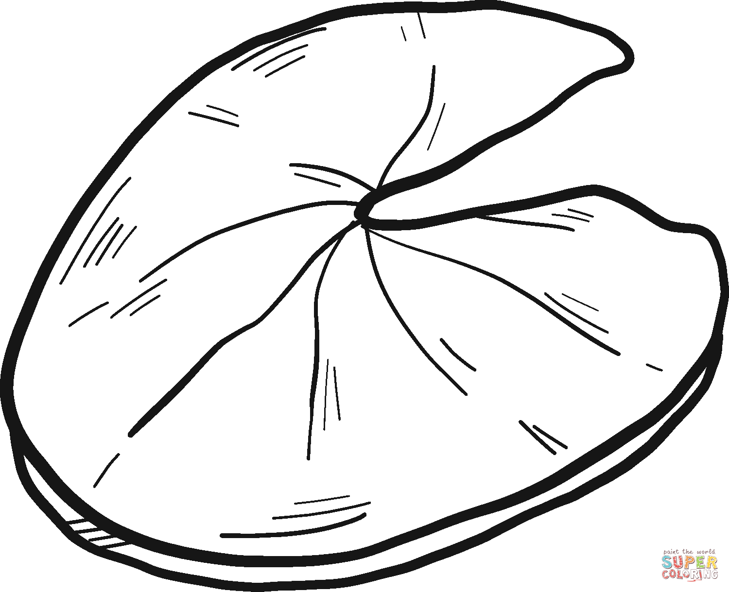 Lily pad coloring page free printable coloring pages
