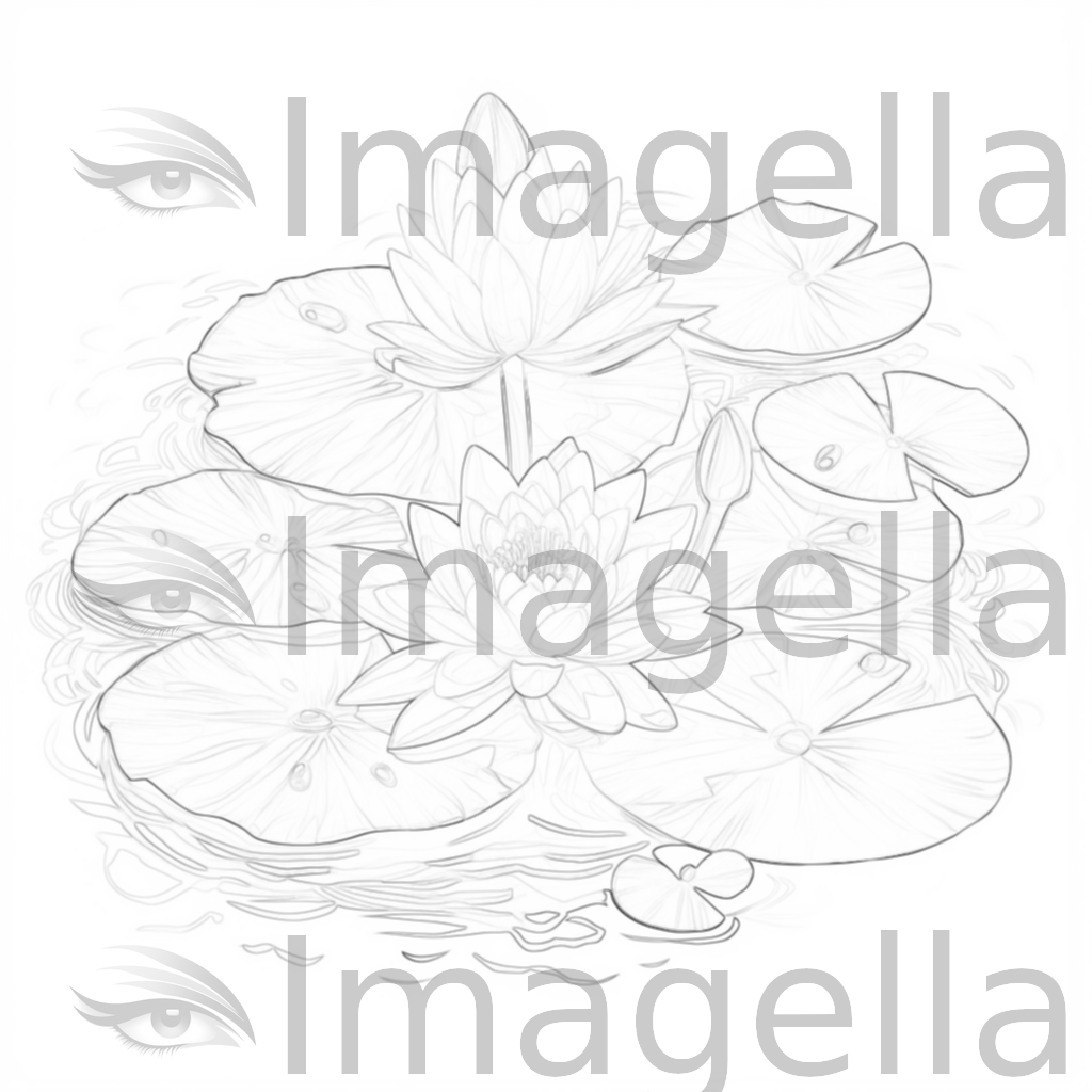 Lily pad clipart in oil painting style k vector svg clipart â