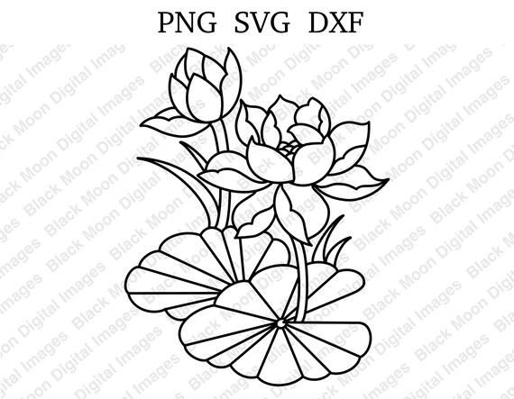 Lily pad svg lily pad png lily pad design lily pad template lily pad circut design lily pad silhouette design lily pad design template