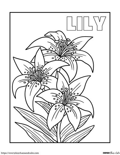Free realistic flower coloring pages for all ages