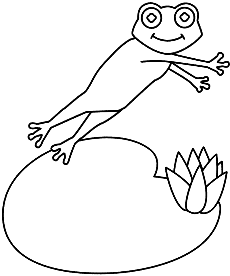 Coloring pages lily and frog coloring pages