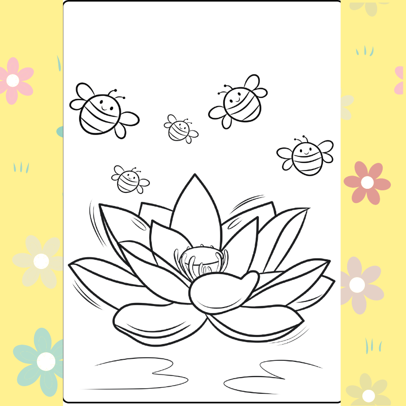 Flower coloring pages