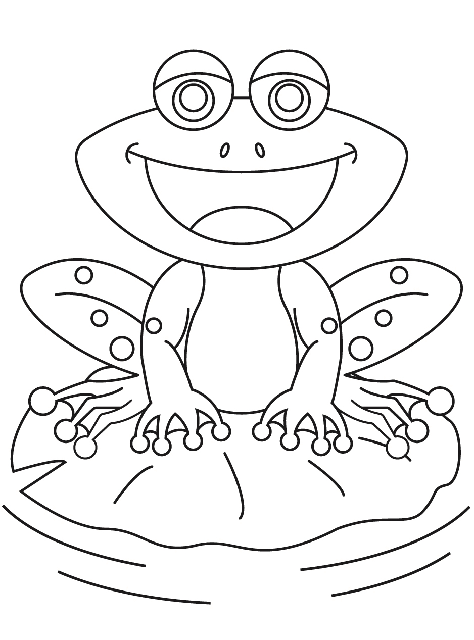 Frog coloring pages by coloringpageswk on