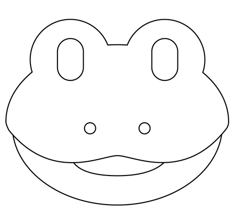 Frog emoji coloring page free printable coloring pages