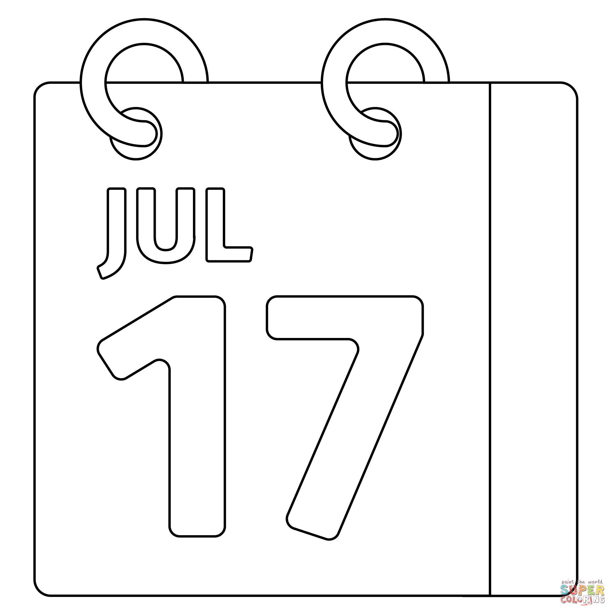 Spiral calendar pad emoji coloring page free printable coloring pages