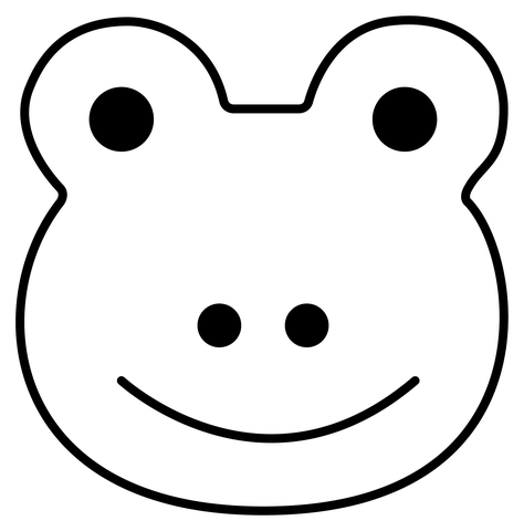 Frog emoji coloring page free printable coloring pages