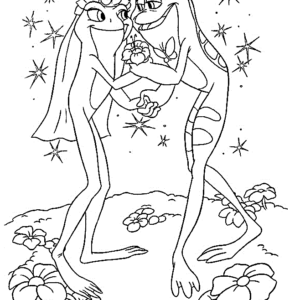 Princess and the frog coloring pages printable for free download