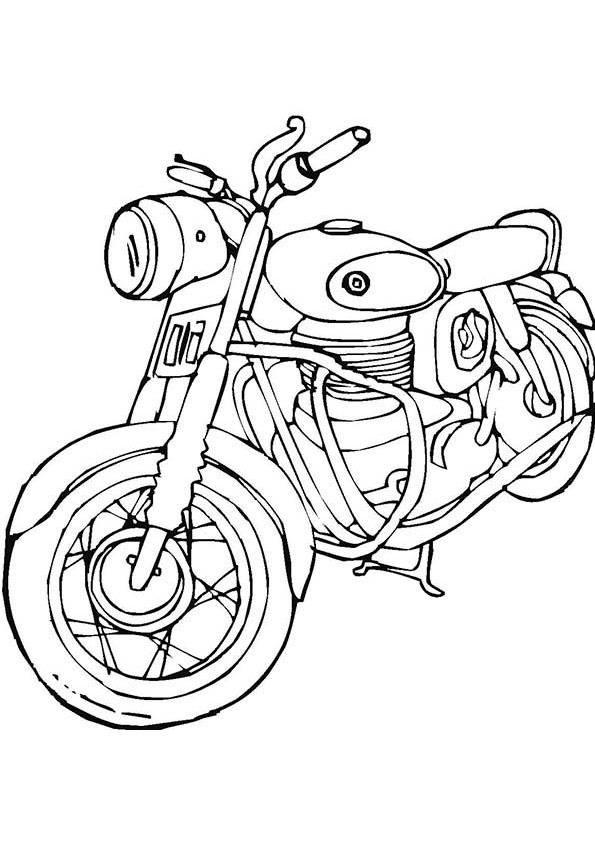 Coloring pages bullet motorcycle coloring page