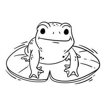 Page frog heart vectors illustrations for free download