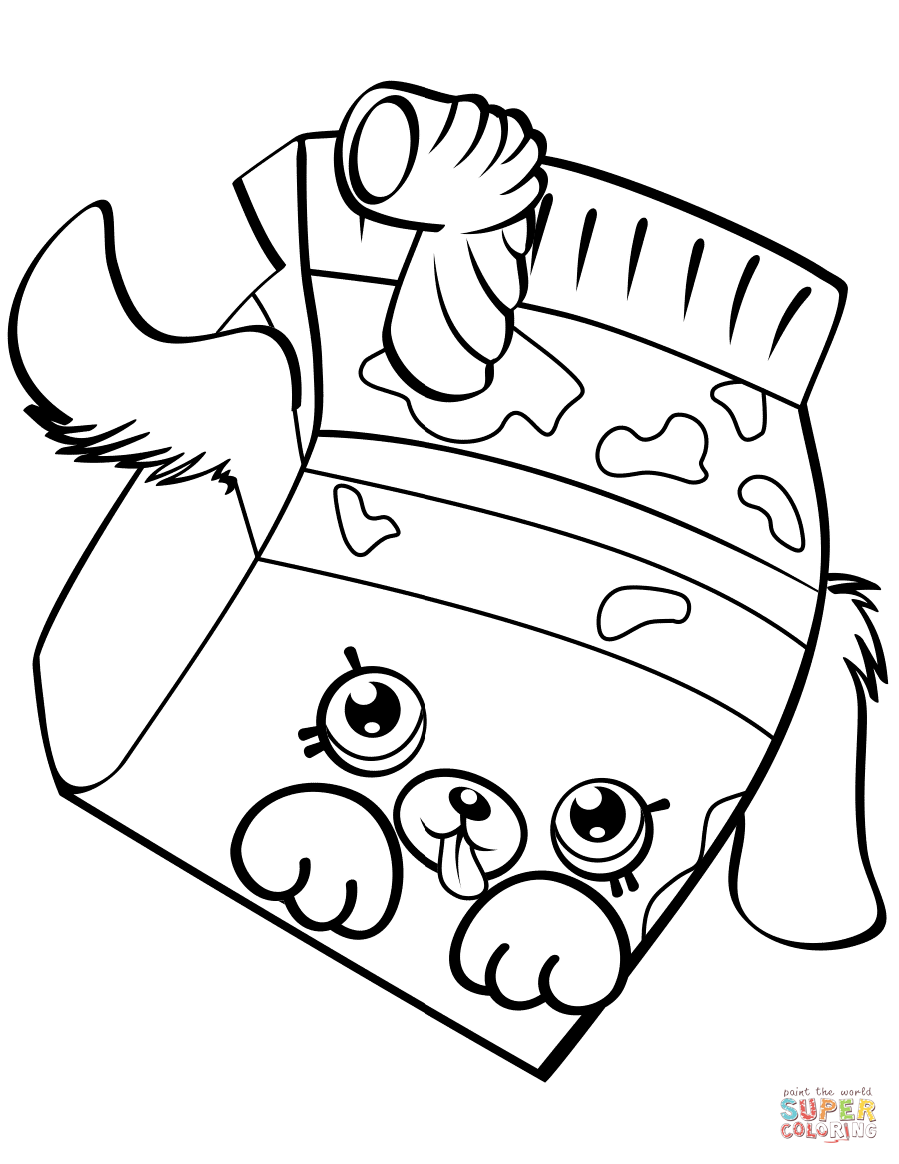 Milk bud shopkin coloring page free printable coloring pages