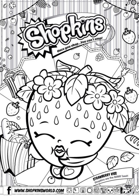 Shopkins coloring page international