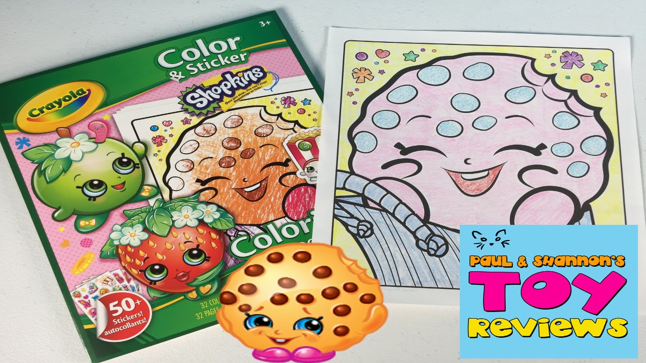 Shopkins crayola coloring pages lets color kooky cookie pstoyreviews