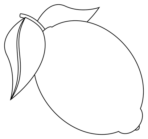 Dibujo de limãn para colorear dibujos para colorear imprimir gratis