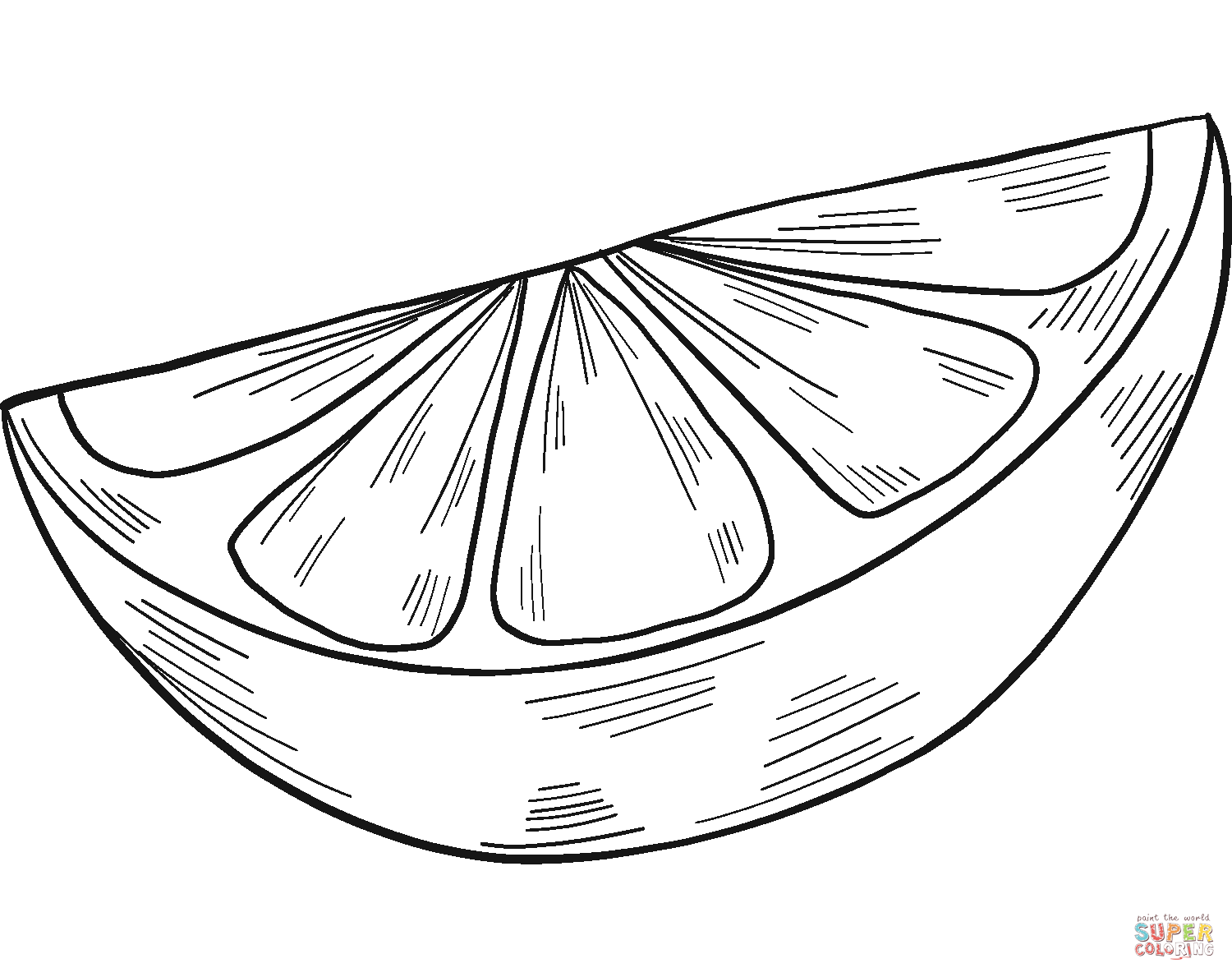 Dibujo de rodaja de limon para colorear dibujos para colorear imprimir gratis