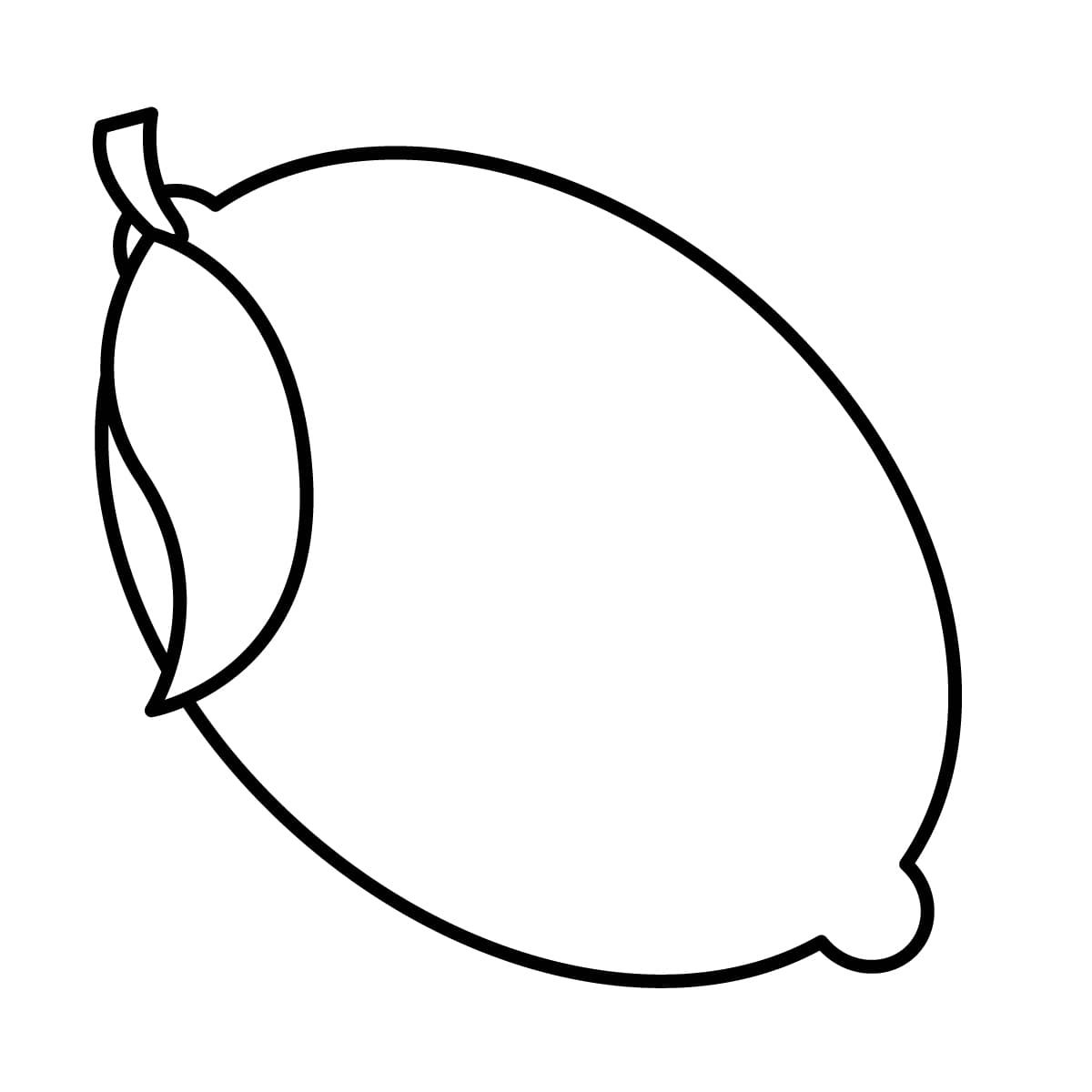 Dibujo de limãn para colorear e imprimir