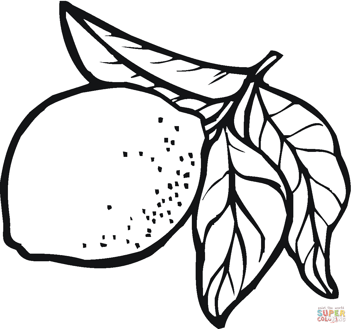 Lemons coloring pages free coloring pages