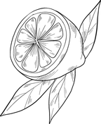 Dibujos de limones para colorear