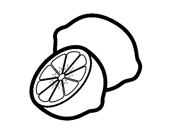 Lemons coloring page