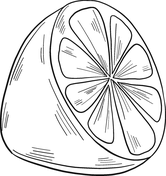 Dibujos de limones para colorear