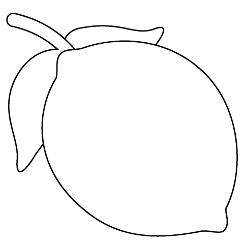 Dibujo de emoji de limon para colorear dibujos para colorear imprimir gratis
