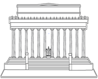 American symbols and monuments printable coloring pages