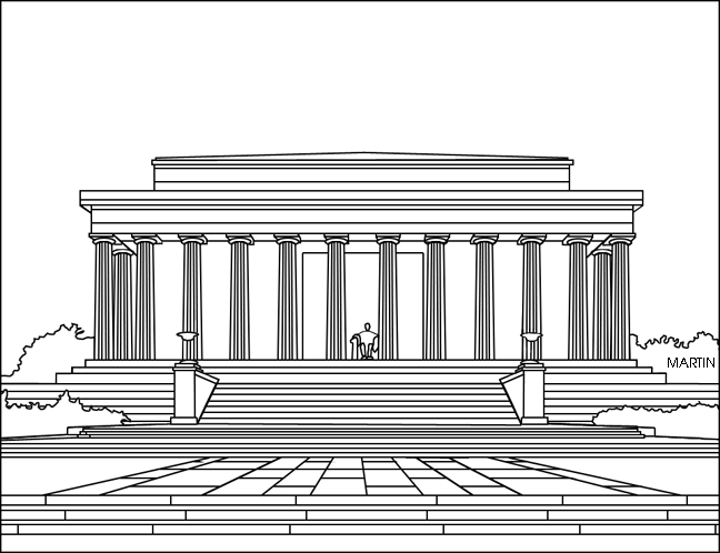 United clip art by phillip martin famous locations in washington dc