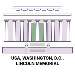Lincoln monument vector images over