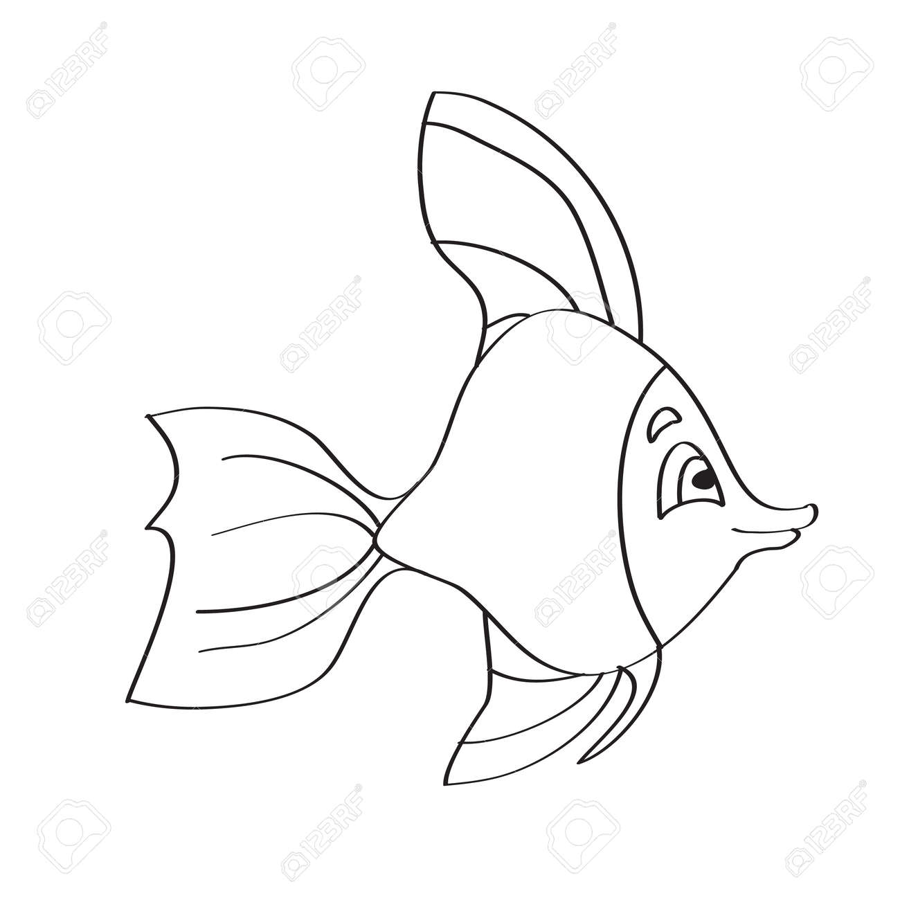Simple coloring page drawing worksheet for preschool kids with easy gaming level