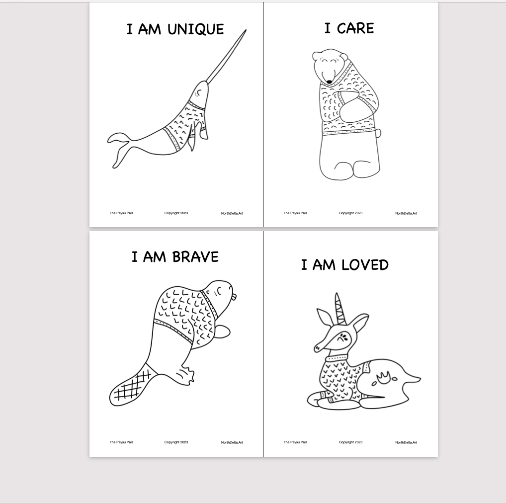 Free peysu pal coloring pages worksheets â north delta