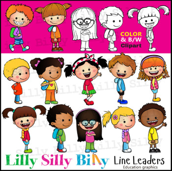 Line leader clipart tpt