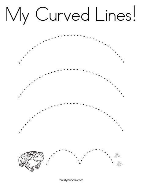 My curved lines coloring page