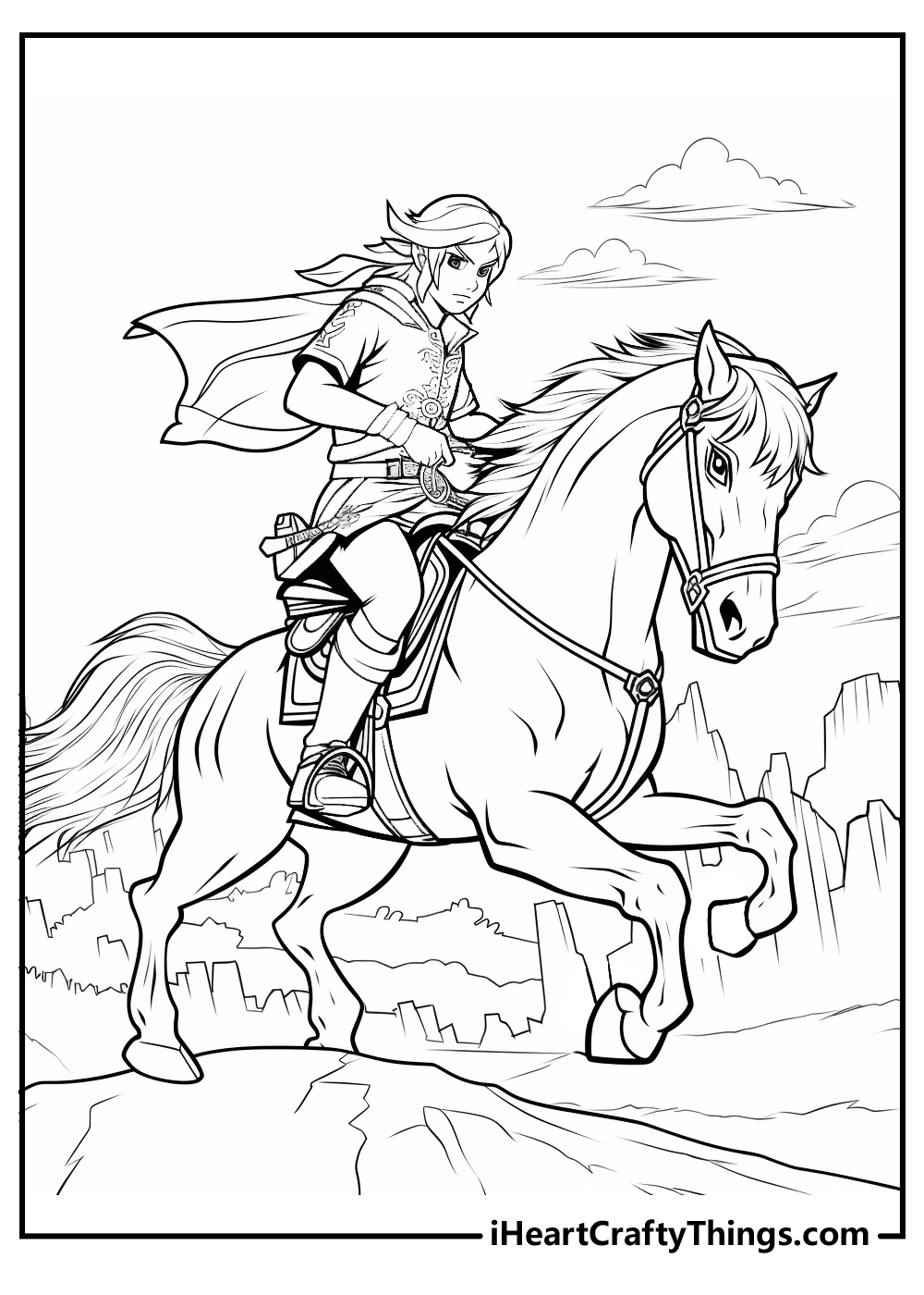 Printable zelda coloring pages updated