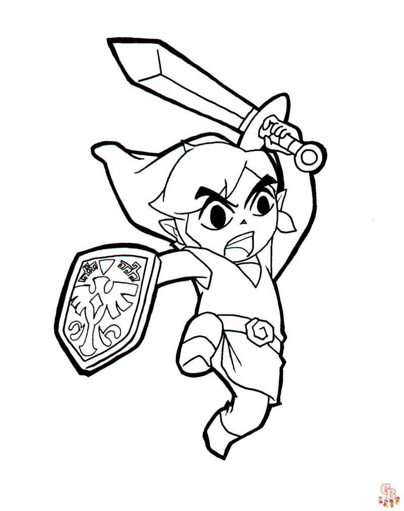 Link coloring pages