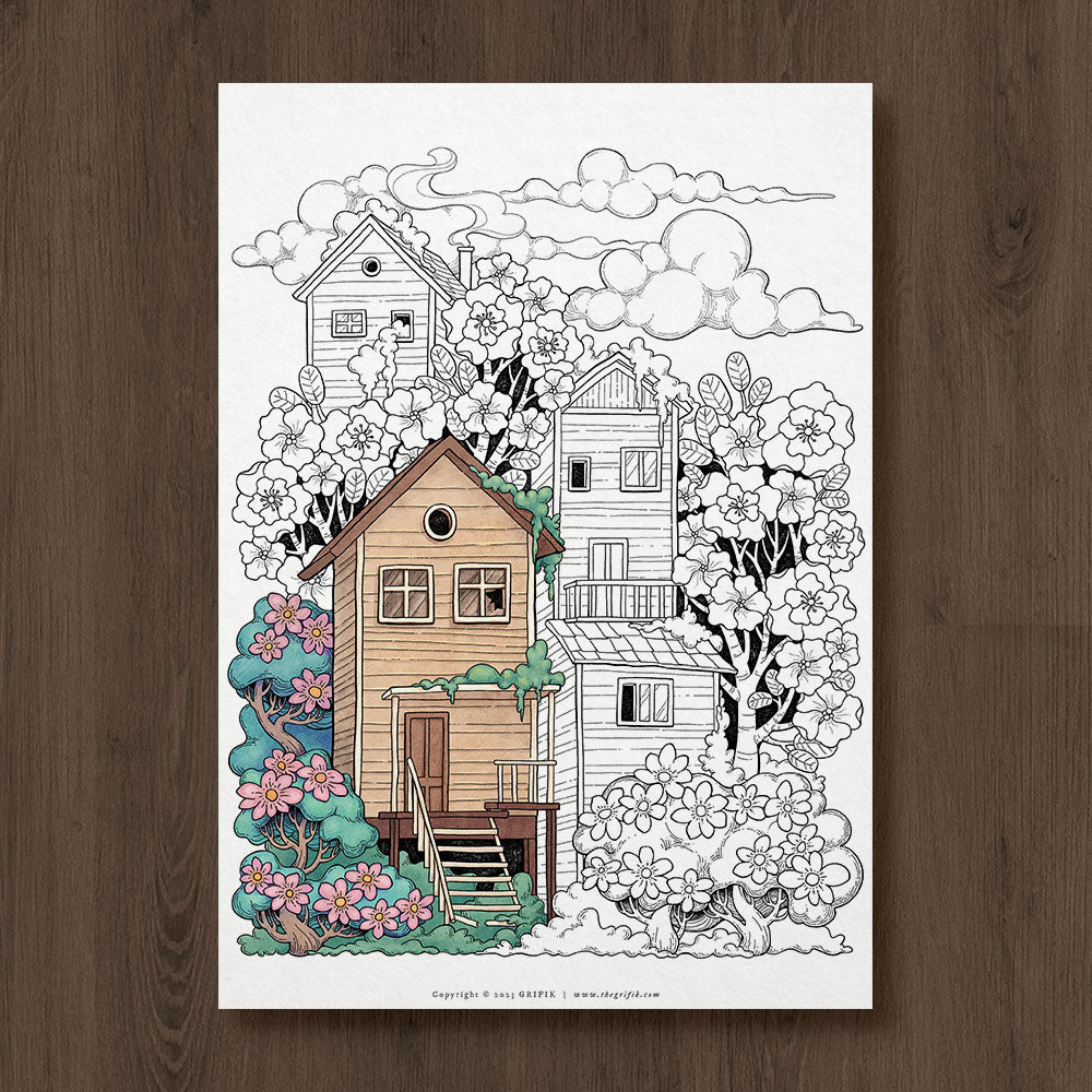 Bloom coloring page â grifik
