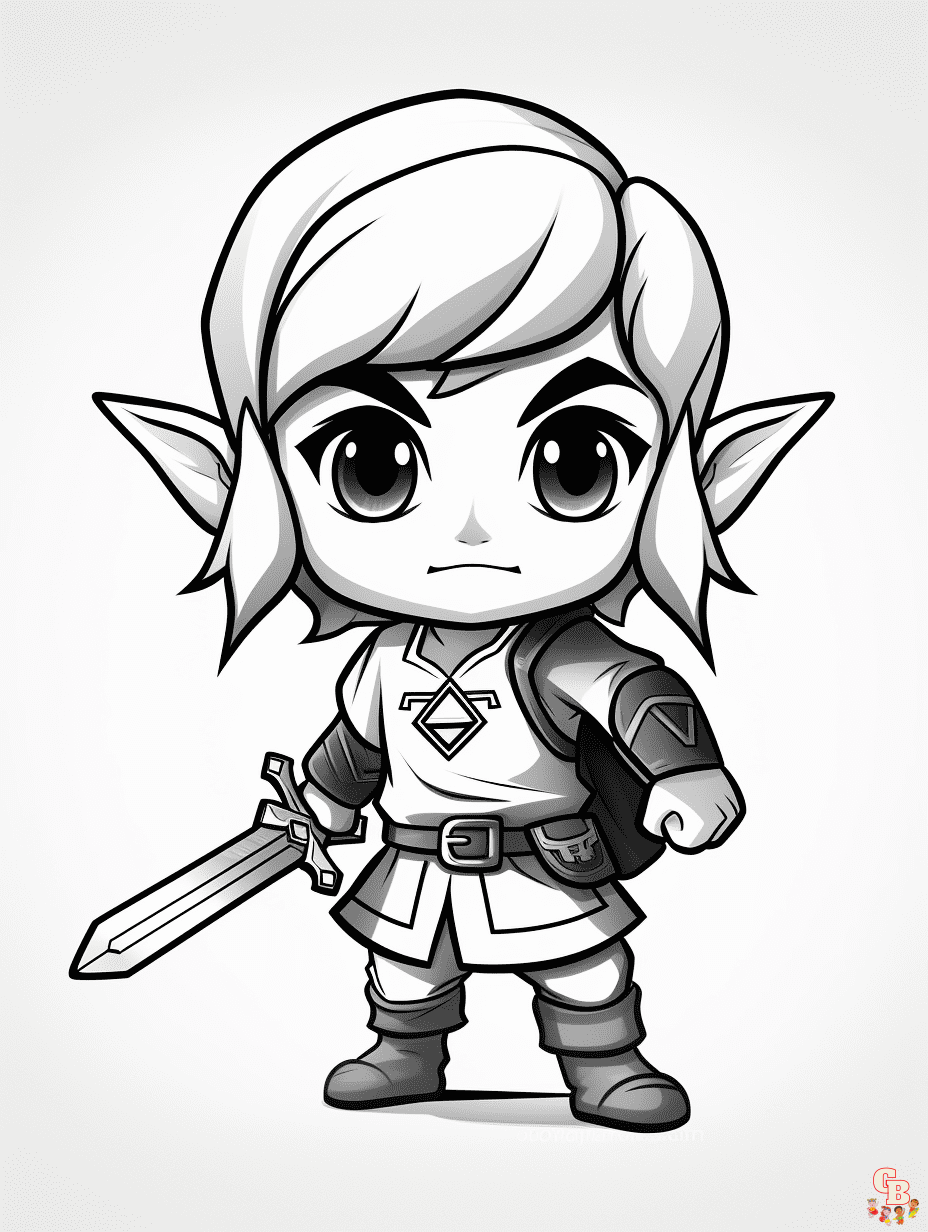 Discover the magic of the legend of zelda coloring pages