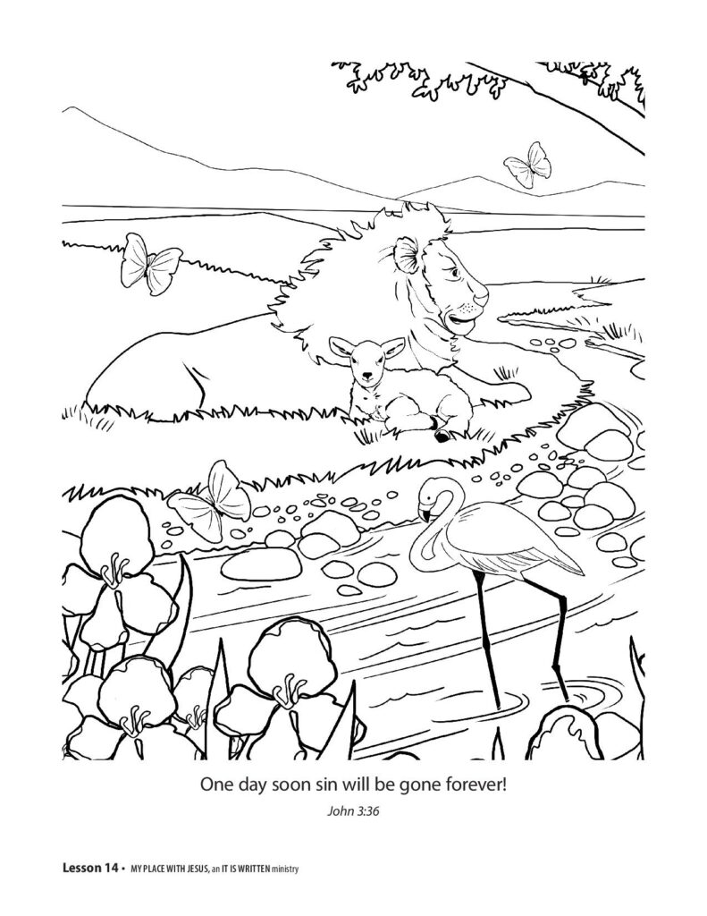 Pictures to color â my place with jesus