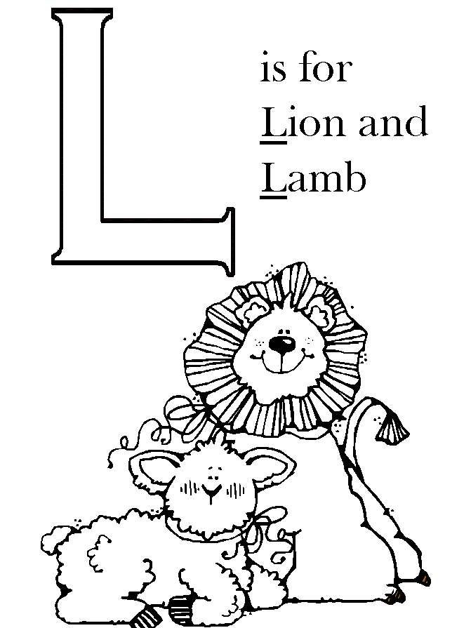 Aftermarketpl lion and lamb abc coloring pages bible coloring pages