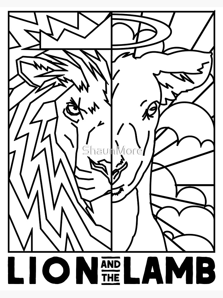 Yeshua is the lion and the lamb art board print for sale by shaunmore