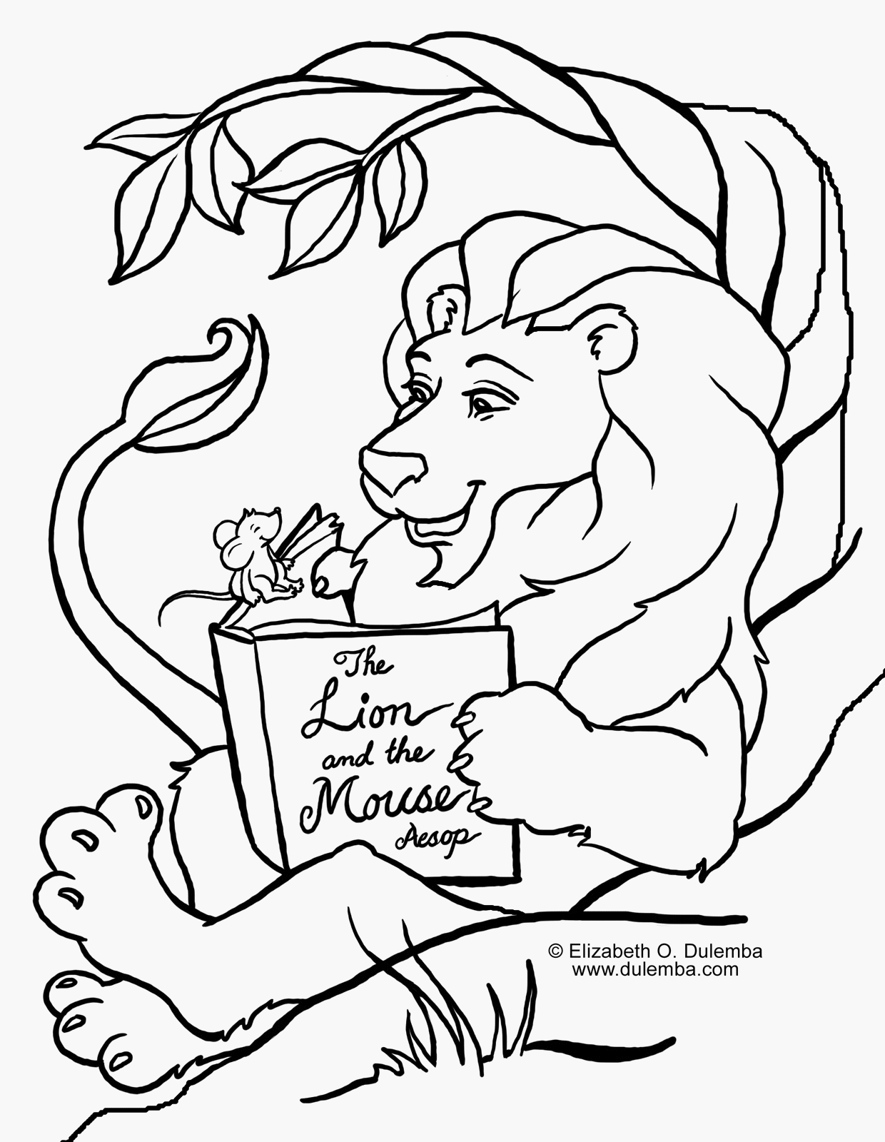Lion and the mouse story coloring pages lion and the mouse coloring pages animal crafts for kids