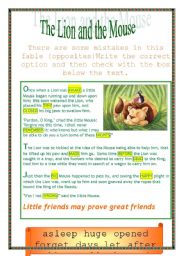 The lion and the mouse