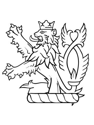 Lion rampant of scotland coloring page free printable coloring pages flag coloring pages coloring pages rampant lion