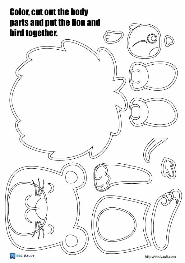 Free printable lion craft templates
