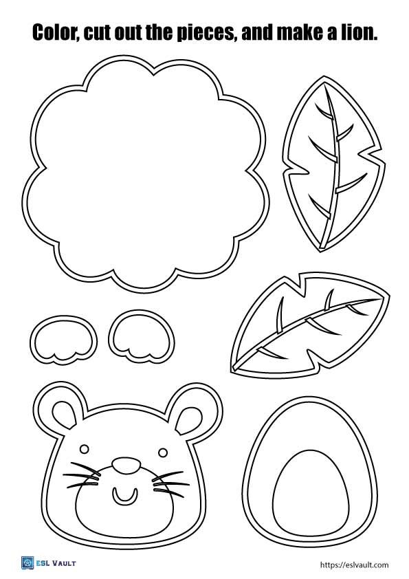 Free printable lion craft templates