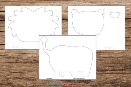 Preschool lion craft free template