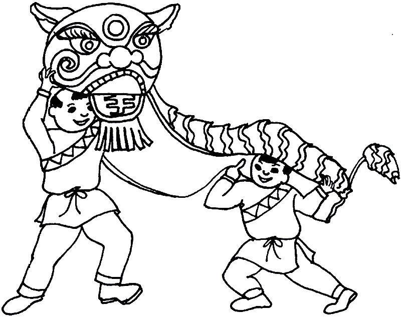 Free printable chinese dragon coloring pages for kids